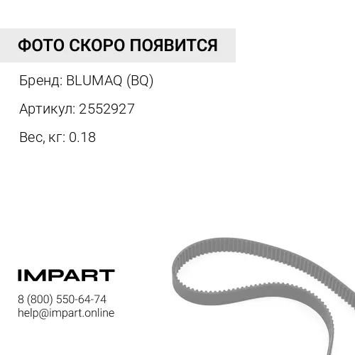 2552927 РЕМЕНЬ КЛИНОВОЙ