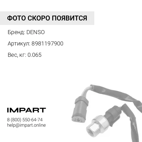 8981197900 Датчик давления топлива J05/J08/4HK1/6HK1/WD615 8981197900