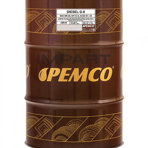 Масло моторное DIESEL G-8 PEMCO 5W-30 UHPD (208 л.)